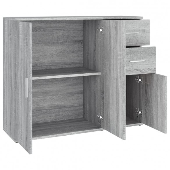 Buffet Sonoma gris 91x29,5x75 cm Bois d'ingénierie