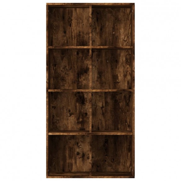 Bibliothèque/Buffet Chêne fumé 66x30x130 cm Bois d'ingénierie