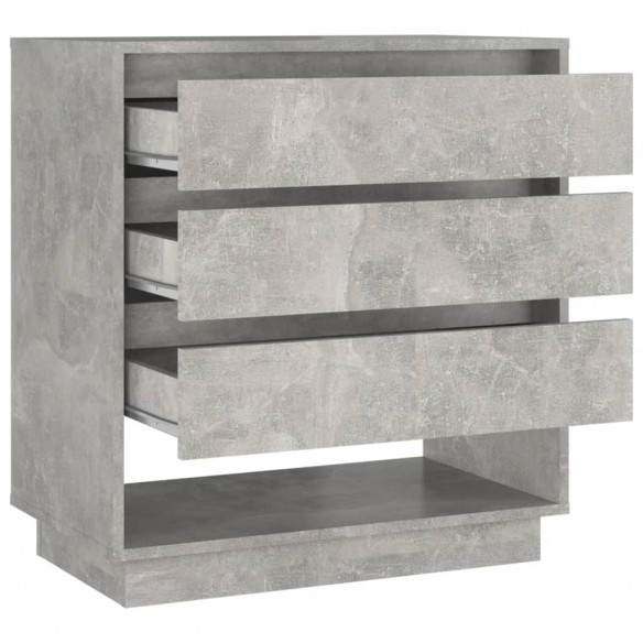 Buffet Gris béton 70x41x75 cm Bois d'ingénierie