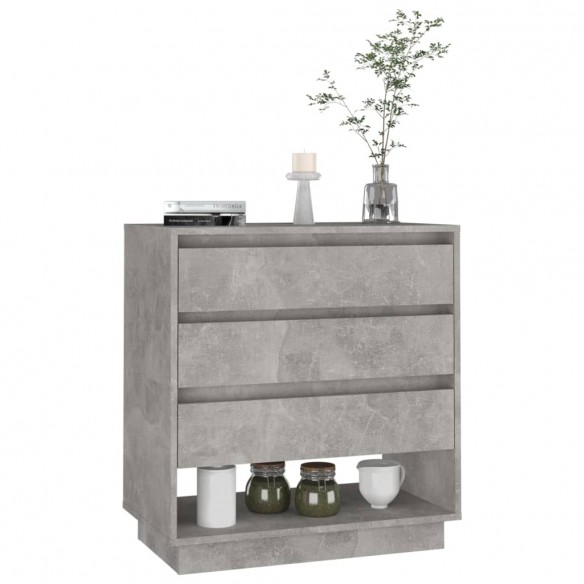 Buffet Gris béton 70x41x75 cm Bois d'ingénierie