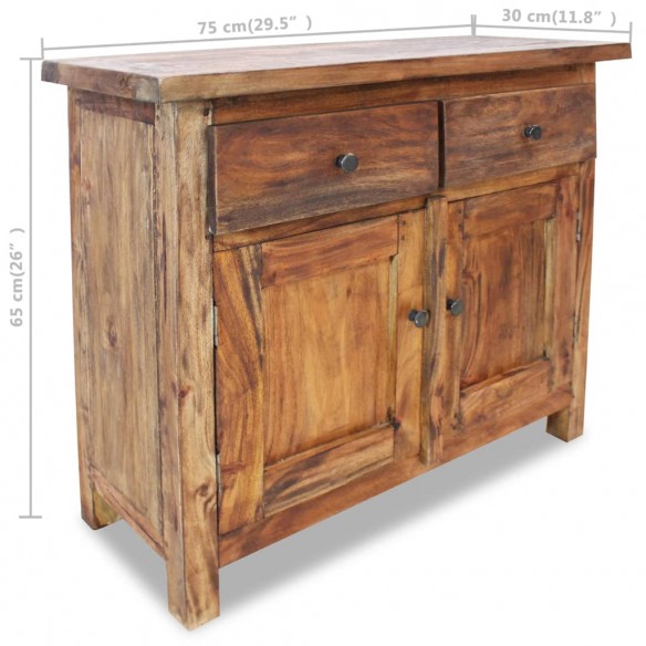 Buffet Bois de récupération massif 75 x 30 x 65 cm