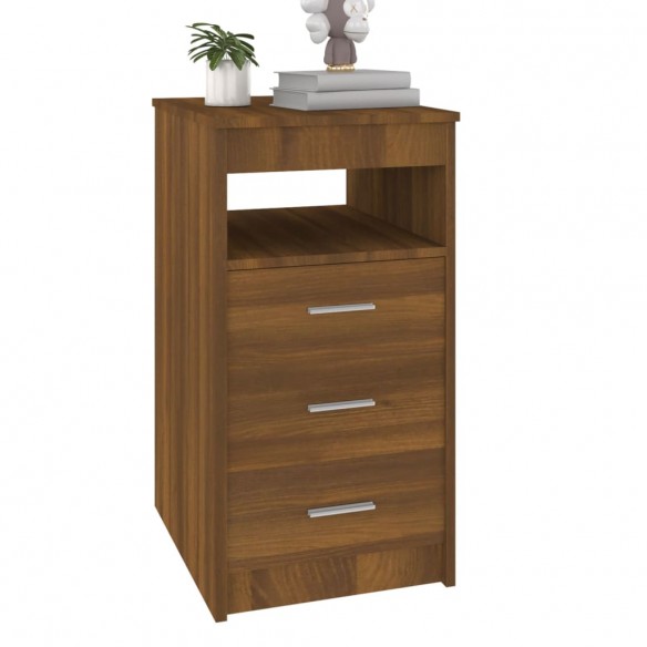 Armoire à tiroirs Chêne marron 40x50x76 cm Bois d'ingénierie