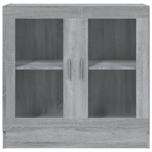 Armoire à vitrine Sonoma gris 82,5x30,5x80 cm Bois d'ingénierie