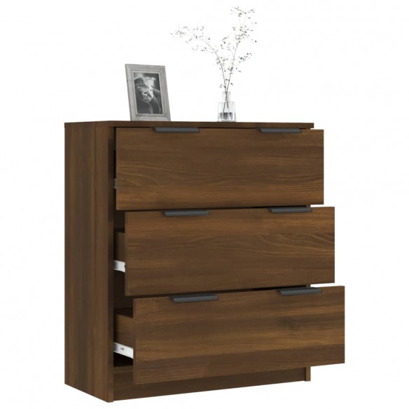 Buffet Chêne marron 60x30x70 cm Bois d'ingénierie