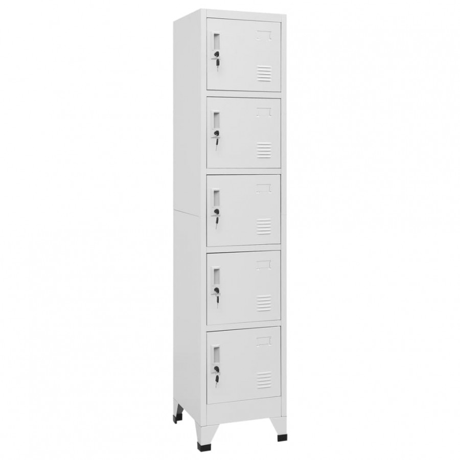 Armoire à casiers Blanc 38x40x180 cm Acier