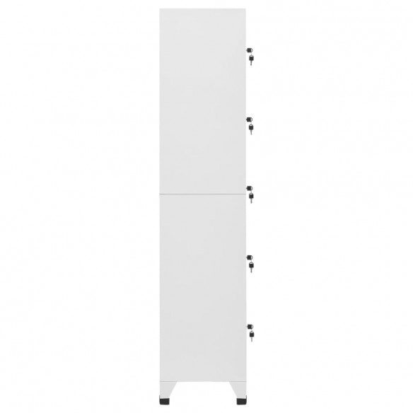 Armoire à casiers Blanc 38x40x180 cm Acier