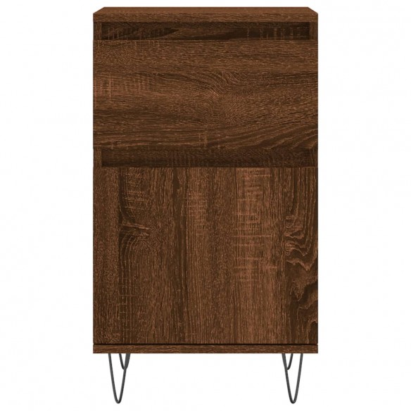 Buffet chêne marron 40x35x70 cm bois d'ingénierie