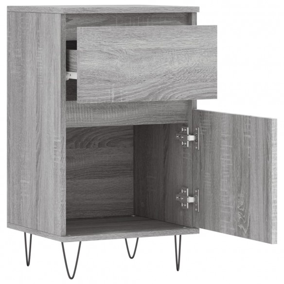 Buffet sonoma gris 40x35x70 cm bois d'ingénierie