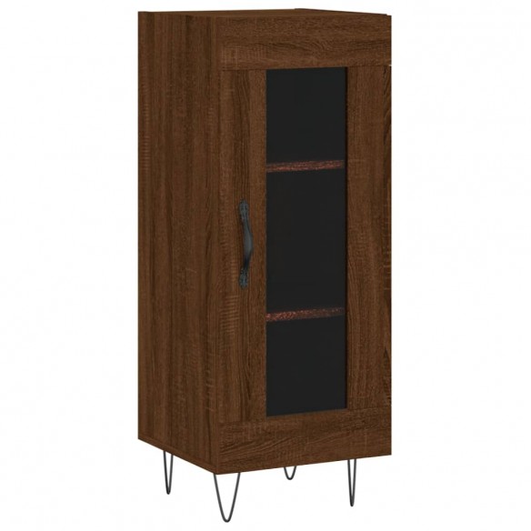 Buffet Chêne marron 34,5x34x90 cm Bois d'ingénierie