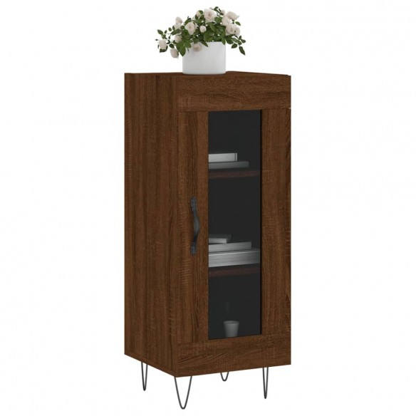 Buffet Chêne marron 34,5x34x90 cm Bois d'ingénierie