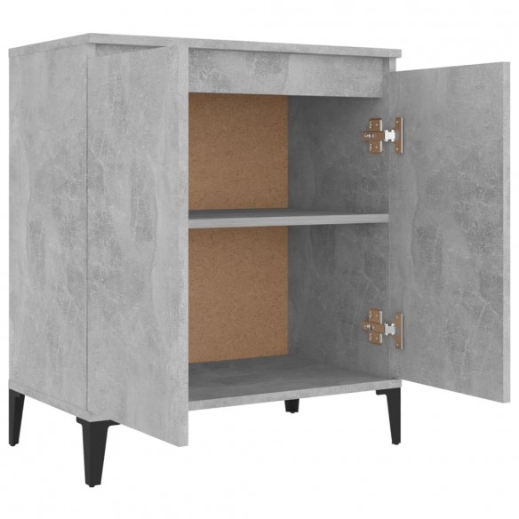 Buffet Gris béton 60x35x70 cm Aggloméré