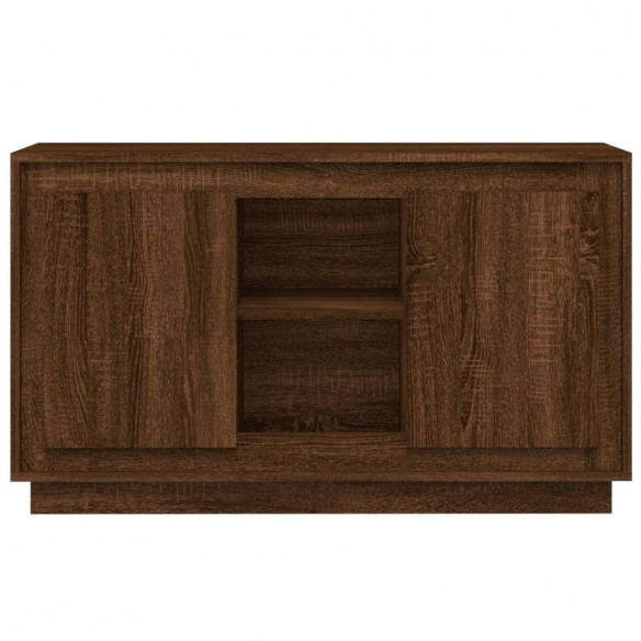 Buffet chêne marron 102x35x60 cm bois d'ingénierie