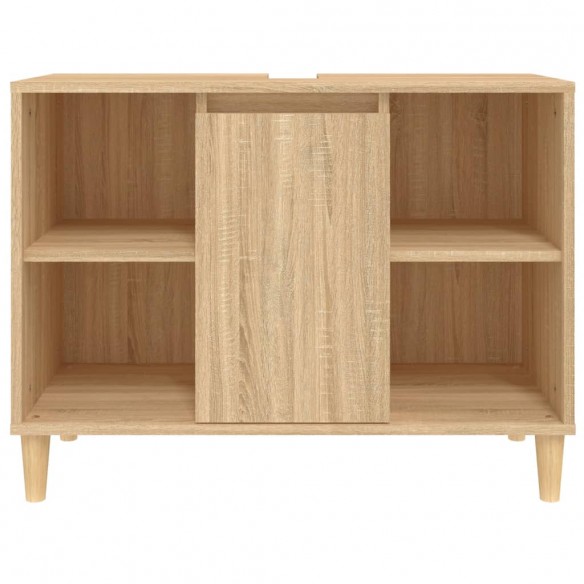 Meuble d'évier chêne sonoma 80x33x60 cm bois d'ingénierie