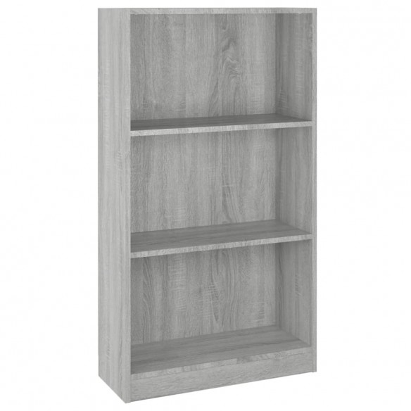 Bibliothèque Sonoma gris 60x24x109 cm Bois d'ingénierie