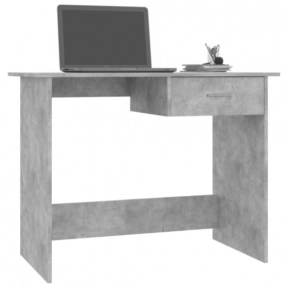 Bureau Gris béton 100 x 50 x 76 cm Aggloméré