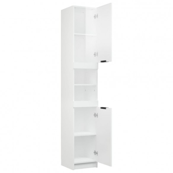 Armoire de salle de bain Blanc brillant 32x34x188,5 cm