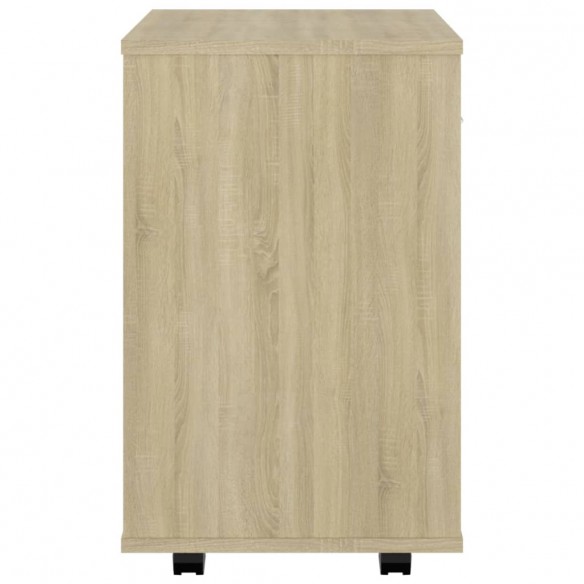 Armoire à roulettes Chêne sonoma 46x36x59 cm Aggloméré