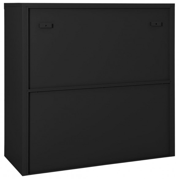 Armoire à portes coulissantes Anthracite 90x40x90 cm Acier