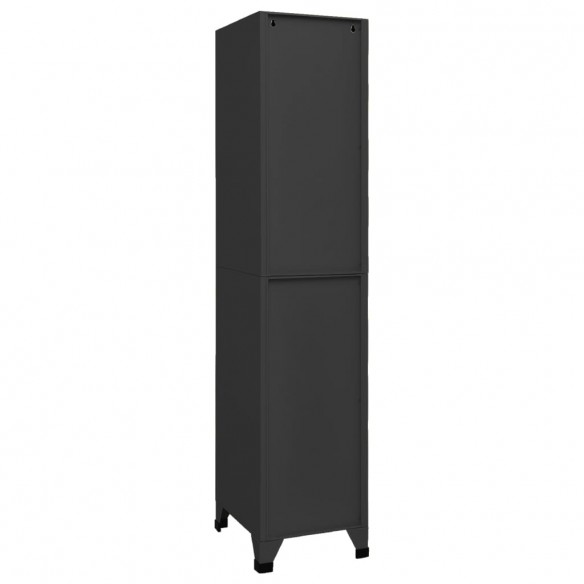 Armoire à casiers Anthracite 38x45x180 cm Acier