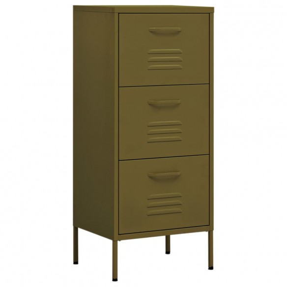 Armoire de rangement Vert olive 42,5x35x101,5 cm Acier