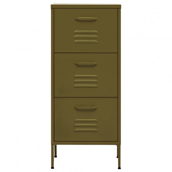 Armoire de rangement Vert olive 42,5x35x101,5 cm Acier