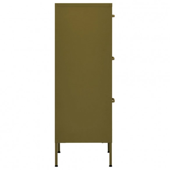 Armoire de rangement Vert olive 42,5x35x101,5 cm Acier