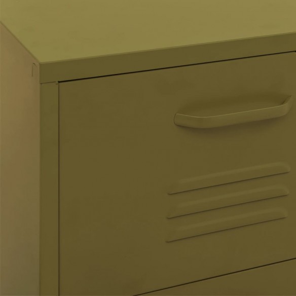 Armoire de rangement Vert olive 42,5x35x101,5 cm Acier