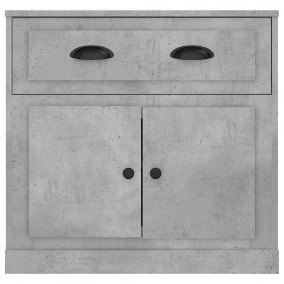 Buffet gris béton 70x35,5x67,5 cm bois d'ingénierie