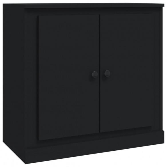 Buffet noir 70x35,5x67,5 cm bois d'ingénierie