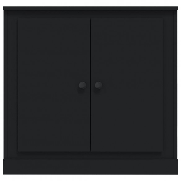 Buffet noir 70x35,5x67,5 cm bois d'ingénierie