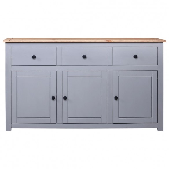 Buffet Gris 135x40x80 cm Pin solide Assortiment Panama