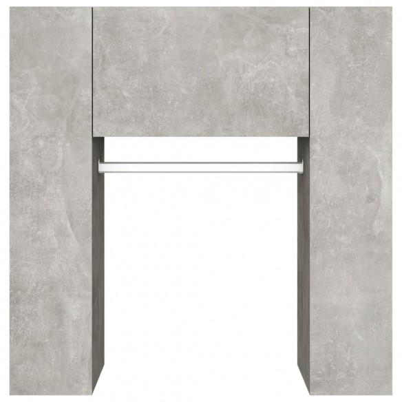 Armoire de couloir Gris béton 97,5x37x99 cm Bois d'ingénierie