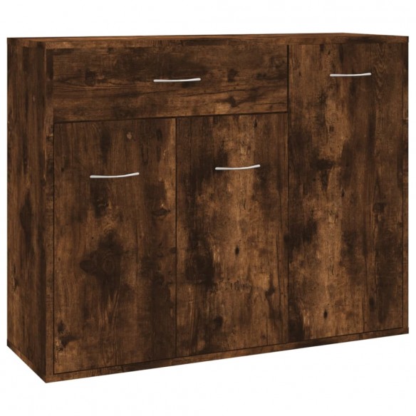 Buffet Chêne fumé 88x30x70 cm Bois d'ingénierie