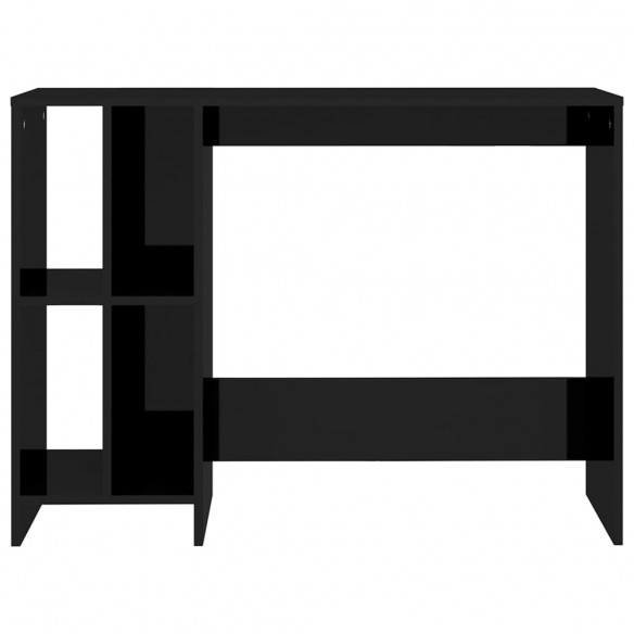 Bureau d'ordinateur portable Noir brillant 102,5x35x75 cm