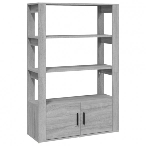 Buffet Sonoma gris 80x30x119,5 cm Bois d'ingénierie