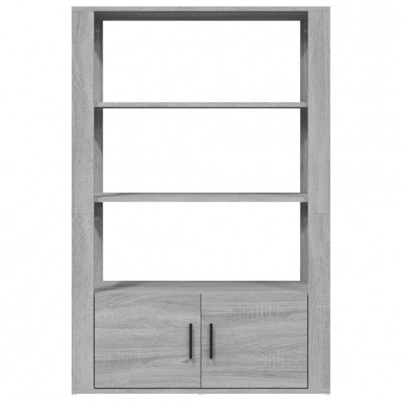 Buffet Sonoma gris 80x30x119,5 cm Bois d'ingénierie