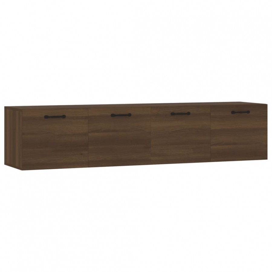 Armoires murales 2pcs Chêne brun 60x36,5x35cm 