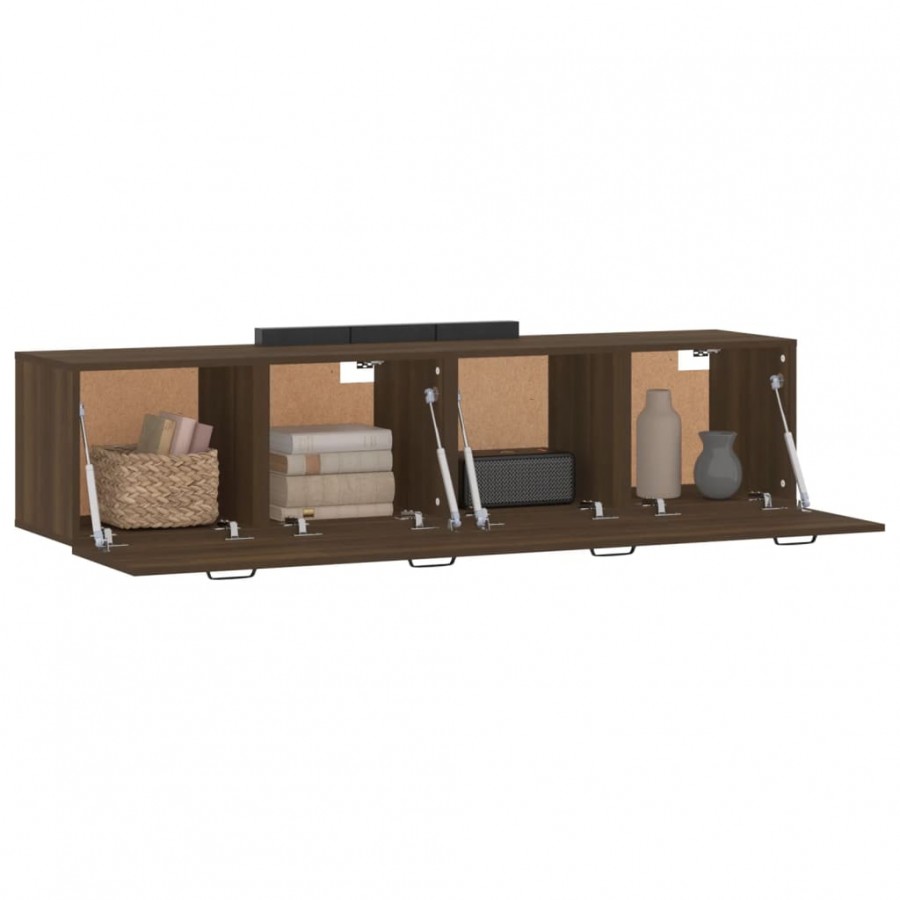 Armoires murales 2pcs Chêne brun 60x36,5x35cm 