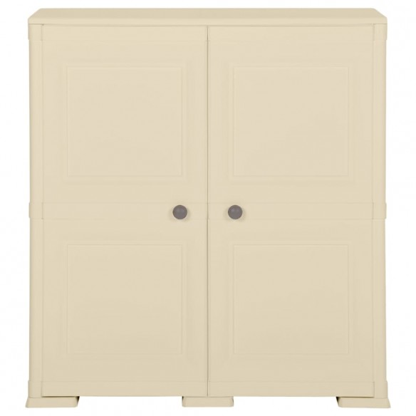 Armoire plastique 79x43x85,5 cm design de bois blanc angora