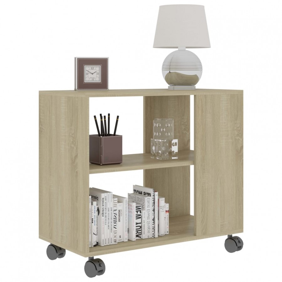 Table d'appoint Chêne sonoma 70x35x55 cm 