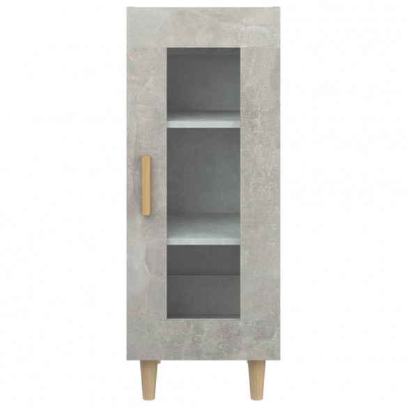 Buffet Gris béton 34,5x34x90 cm Bois d'ingénierie