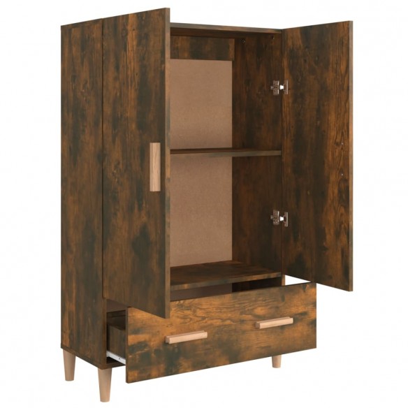 Buffet Chêne fumé 70x31x115 cm Bois d'ingénierie