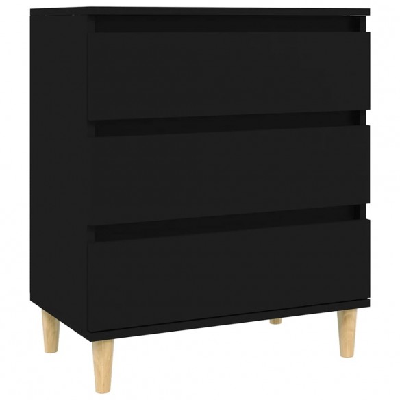 Buffet Noir 60x35x70 cm Bois d'ingénierie