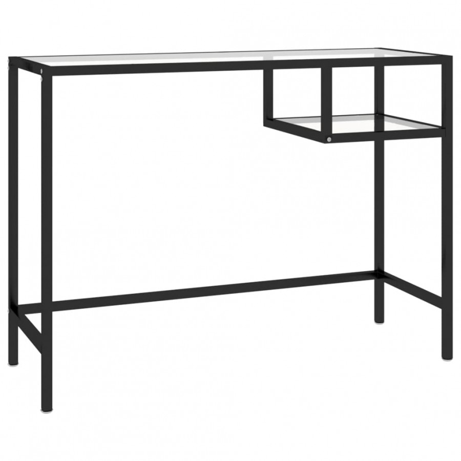 Bureau d'ordinateur Transparent 100x36x74 cm Verre