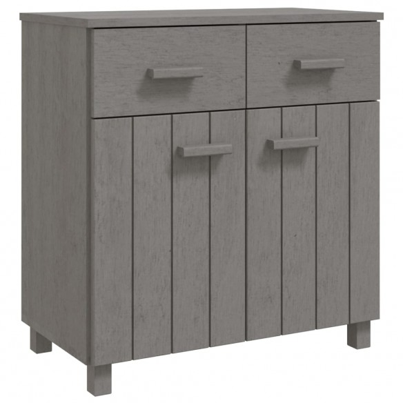 Buffet HAMAR Gris clair 79x40x80 cm Bois massif de pin