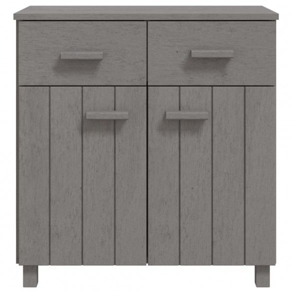 Buffet HAMAR Gris clair 79x40x80 cm Bois massif de pin