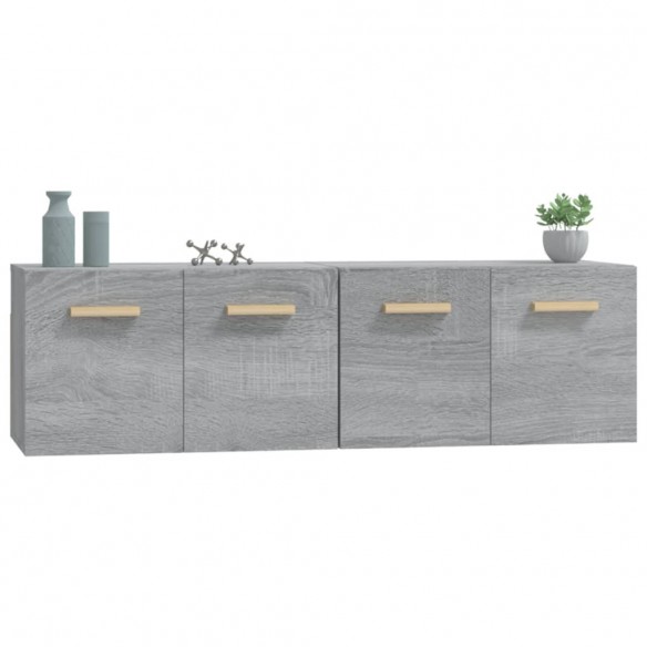 Armoires murales 2 pcs Sonoma gris 60x36,5x35 cm Bois