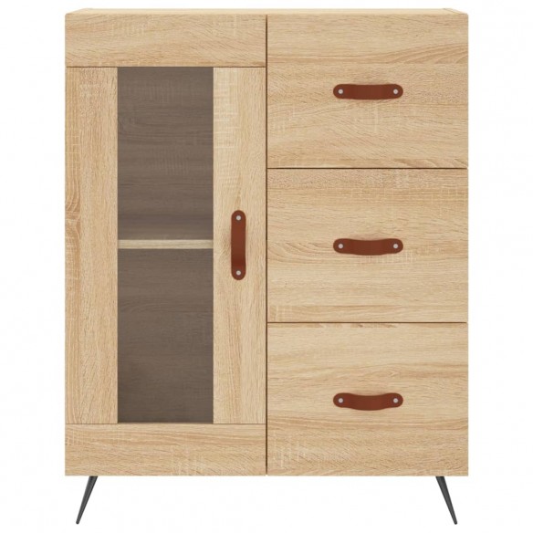 Buffet haut Chêne sonoma 69,5x34x180 cm Bois d'ingénierie