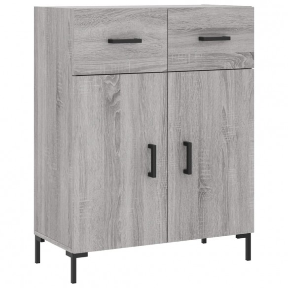 Buffet haut Sonoma gris 69,5x34x180 cm Bois d'ingénierie