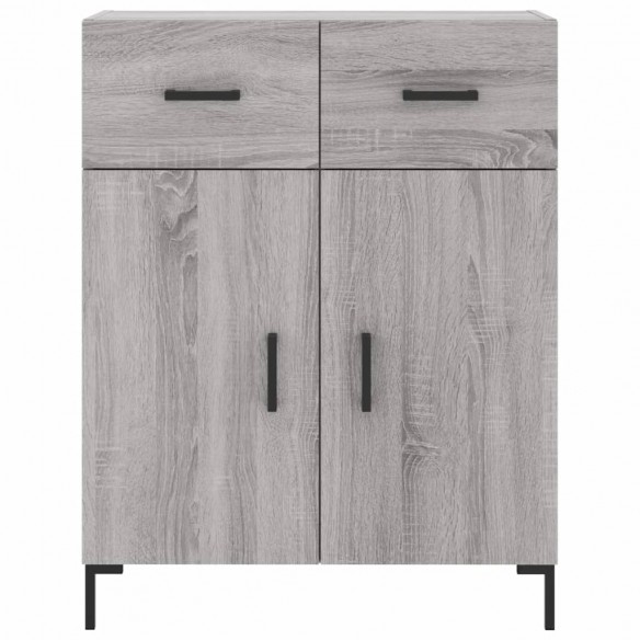 Buffet haut Sonoma gris 69,5x34x180 cm Bois d'ingénierie